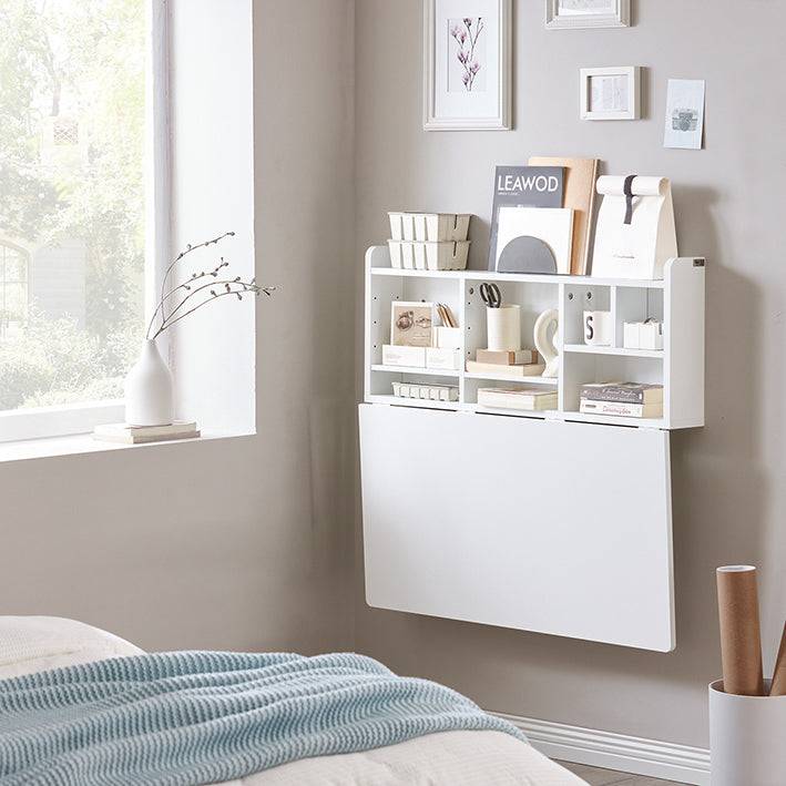 Sobuy SoBuy Wandklapptisch mit integriertem Regal Wandschrank Esstisch Weiß FWT07-II-W Zeitbegrenzte Promotion