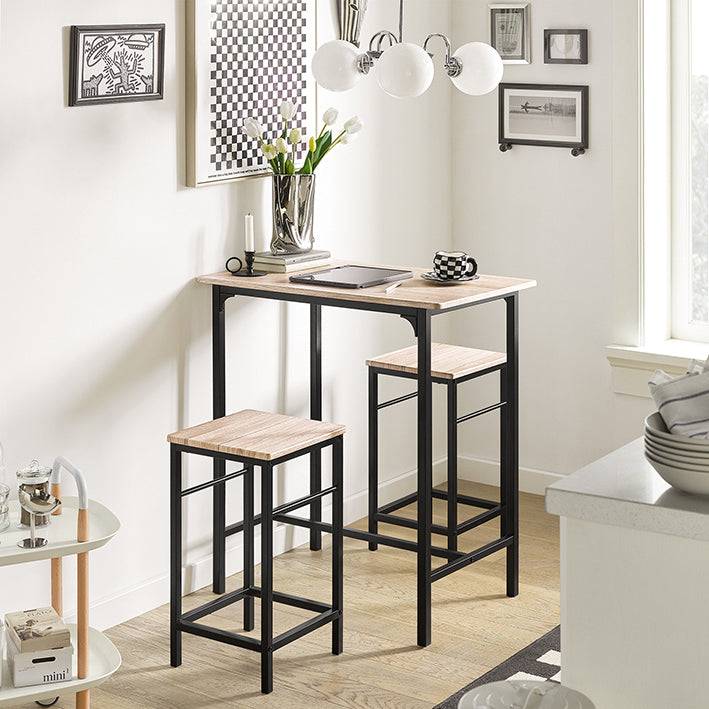 Sobuy SoBuy Bartisch mit 2 Hockern Bartisch set 3-teilig OGT10-N Bis zu 50% Rabatt