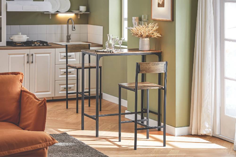 Sobuy SoBuy Bartisch mit 2 Hockern Bartisch set 3-teilig OGT03-XL Clearance-Verkauf