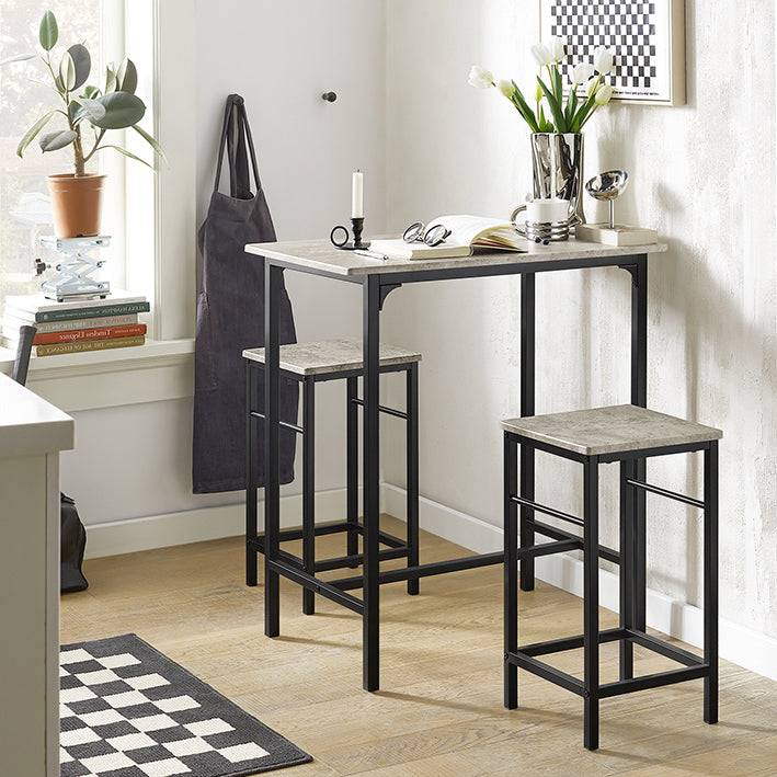 Sobuy SoBuy Bartisch mit 2 Hockern Bartisch set 3-teilig OGT10-HG Kostenloser Versand international