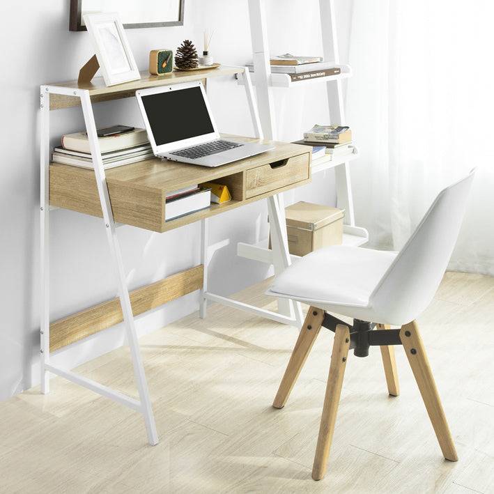 Sobuy SoBuy Schreibtisch Bürotisch Arbeitstisch Weiß-Natur FWT63-N im Angebot