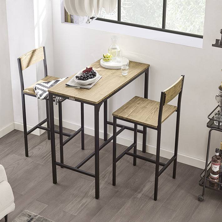 Sobuy SoBuy Bartisch mit 2 Hockern Bartisch set 3-teilig OGT03-N Versandkostenfrei