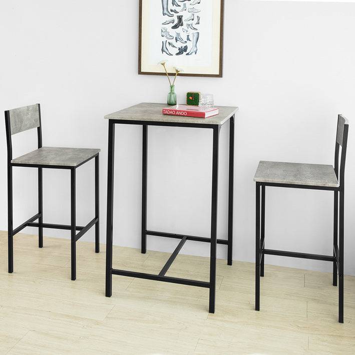 Sobuy SoBuy Bartisch mit 2 Barhocker Bartisch set 3-teilig grau OGT27-HG Muttertagsangebot