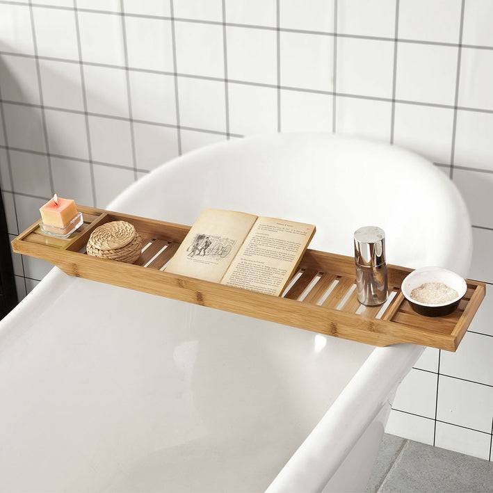 Sobuy B-ware 80cm Lang Badewannenablage Badewannenbrett Bambus FRG212-N-bwaren Letzte 3 Tage