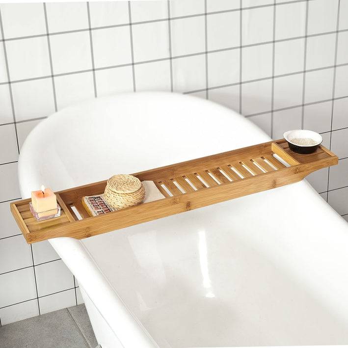 Sobuy B-ware 80cm Lang Badewannenablage Badewannenbrett Bambus FRG212-N-bwaren Letzte 3 Tage