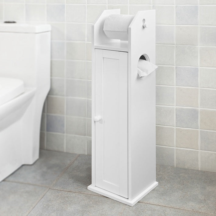 Sobuy SoBuy Toilettenpapierhalter Toilettenpapier Aufbewahrung Badezimmerschrank Weiß FRG135-W Letzte 2 Tage