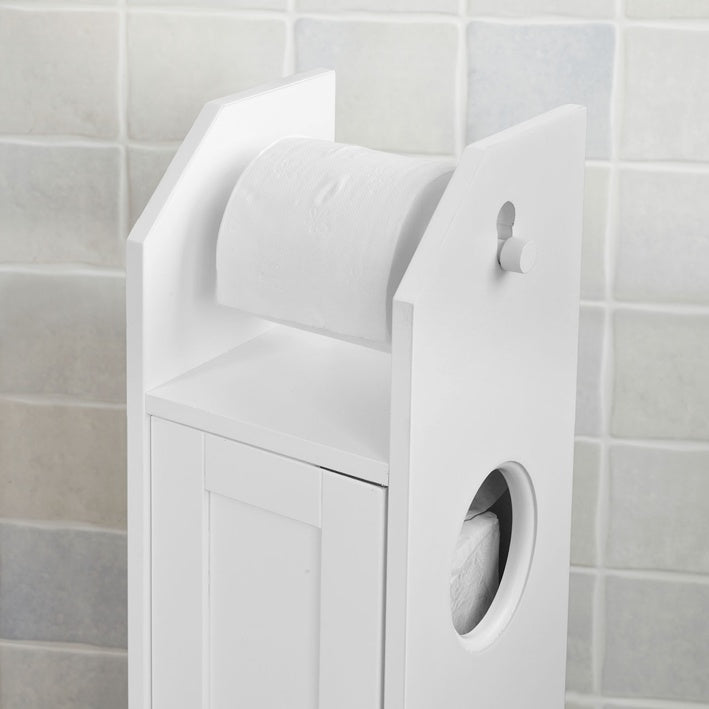 Sobuy SoBuy Toilettenpapierhalter Toilettenpapier Aufbewahrung Badezimmerschrank Weiß FRG135-W Letzte 2 Tage