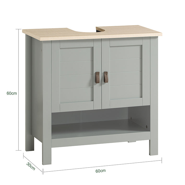 Sobuy SoBuy Waschbeckenunterschrank Badschrank Waschtisch Hellgrau BZR69-HG Zeitbegrenzte Promotion