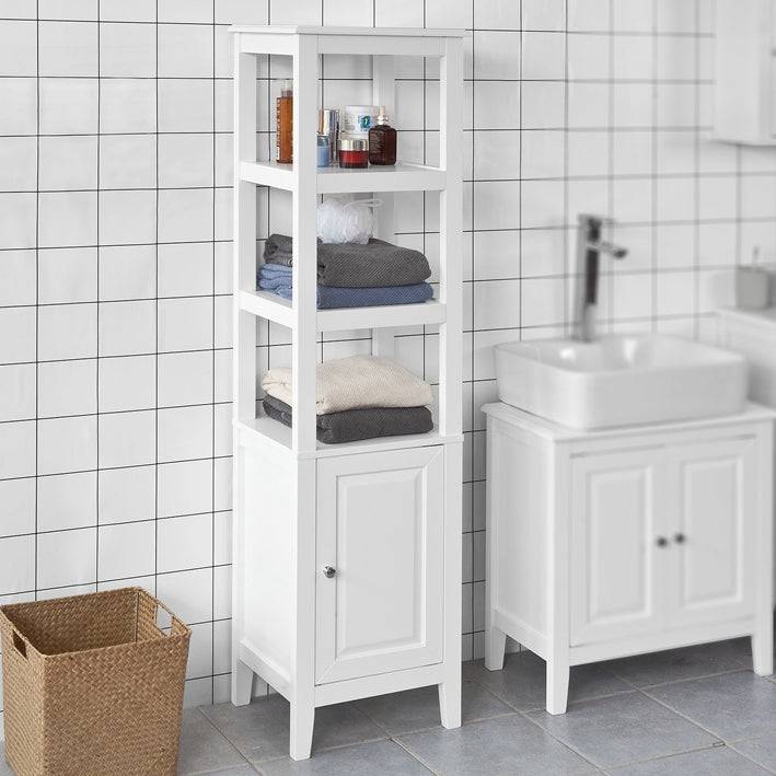 Sobuy SoBuy Bad Hochschrank Badschrank Badregal Weiß FRG205-W Bis zu 65% Rabatt