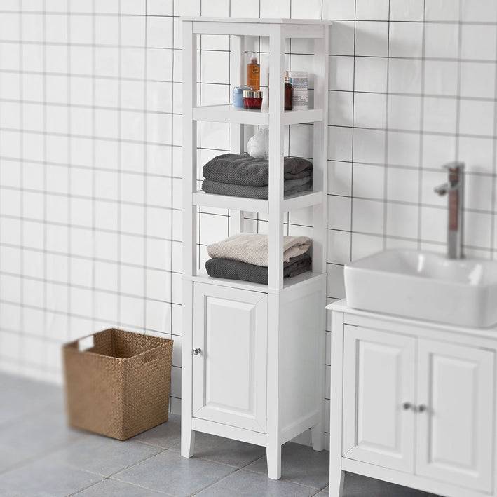 Sobuy SoBuy Bad Hochschrank Badschrank Badregal Weiß FRG205-W Bis zu 65% Rabatt