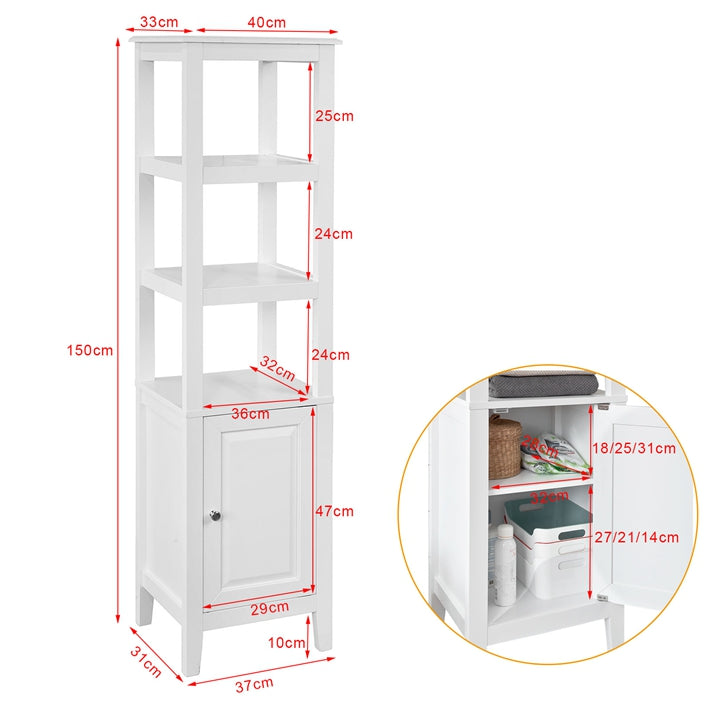Sobuy SoBuy Bad Hochschrank Badschrank Badregal Weiß FRG205-W Bis zu 65% Rabatt
