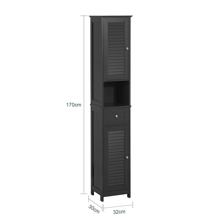 Sobuy SoBuy Bad Hochschrank Badschrank Badregal Grau FRG236-DG Super Rabatt