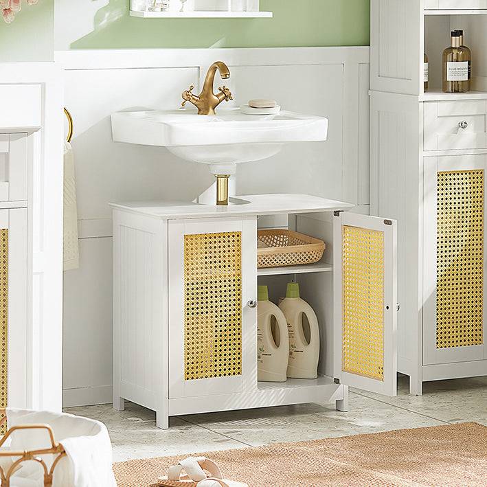 Sobuy SoBuy Waschbeckenunterschrank Badschrank Waschtisch Unterschrank BZR72-W Begrenzt auf 3 Tage