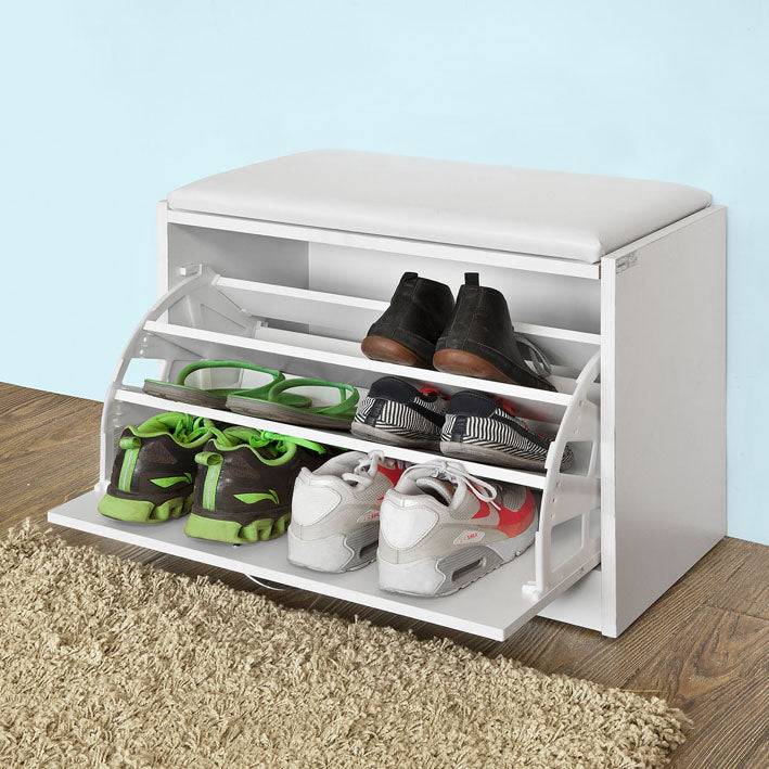 Sobuy SoBuy Schuhkipper Schuhbank mit Schuhregal Weiß FSR16-W Verkauf