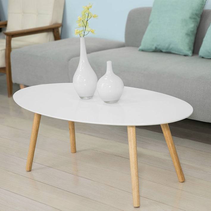 Sobuy SoBuy Sofatisch Holz Salontisch Couchtisch Weiß FBT61-W Fabrikpreis