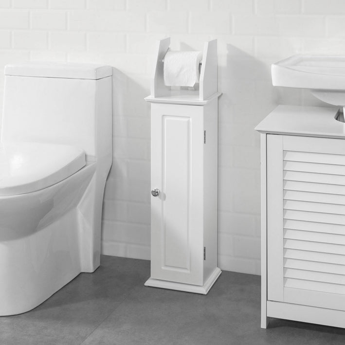 Sobuy SoBuy Toilettenrollenhalter Badregal Badezimmerschrank BZR53-W Versandkostenfrei