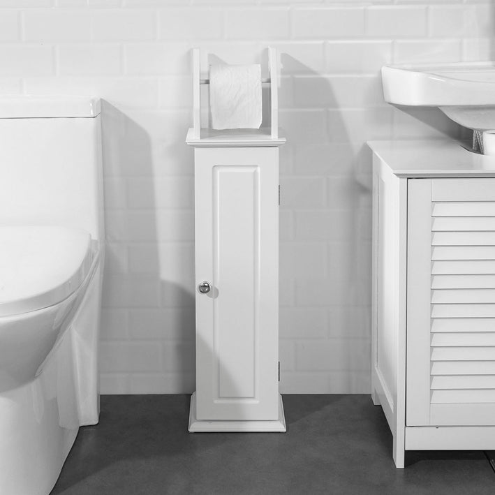 Sobuy SoBuy Toilettenrollenhalter Badregal Badezimmerschrank BZR53-W Versandkostenfrei