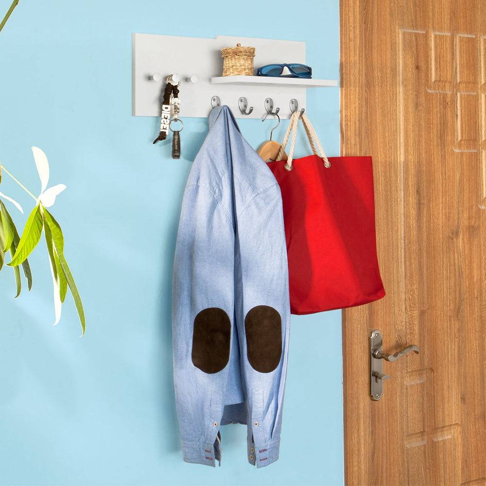 Sobuy SoBuy Wandgarderobe Flurgarderobe Hängeregal Weiß FRG54-W Großer Ausverkauf