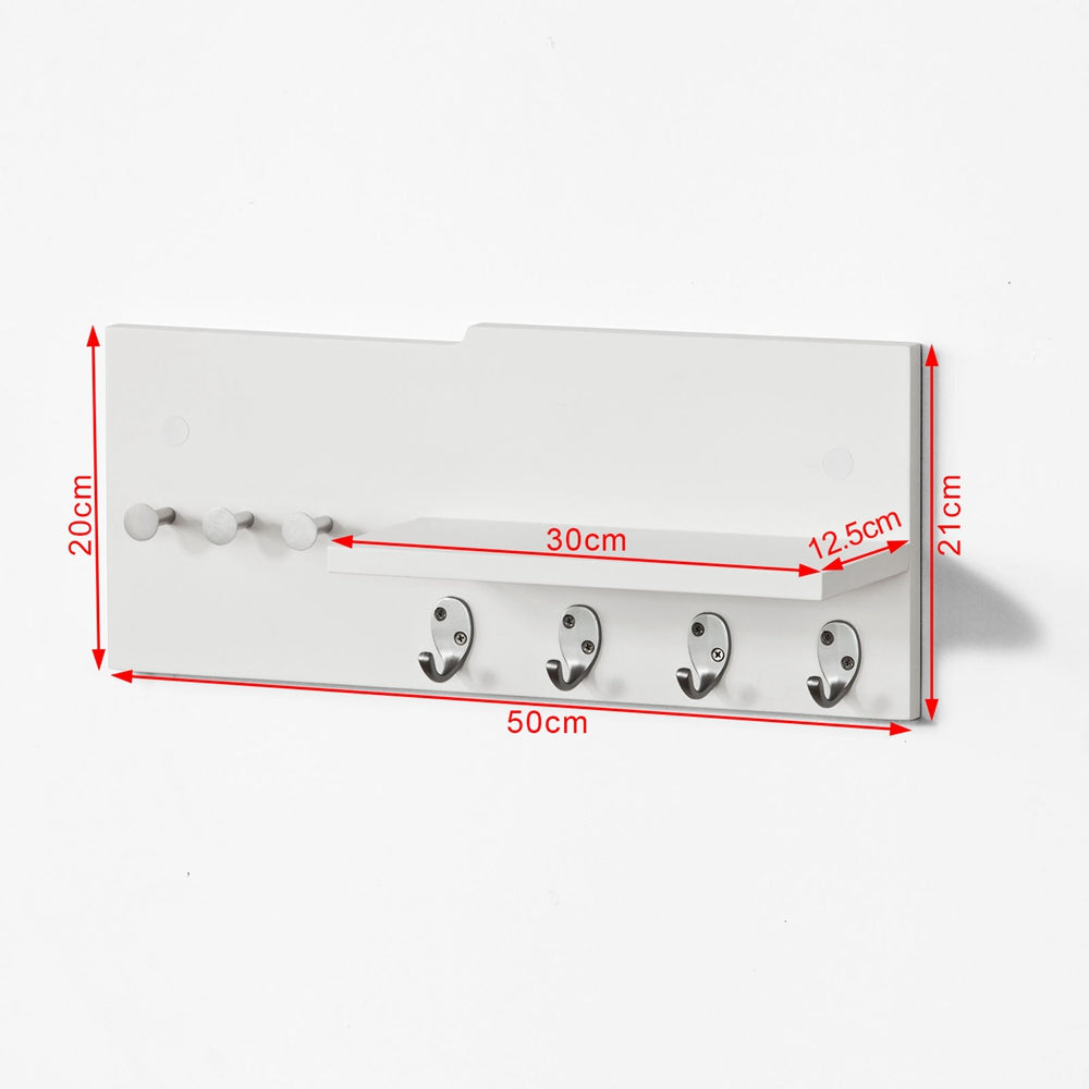 Sobuy SoBuy Wandgarderobe Flurgarderobe Hängeregal Weiß FRG54-W Großer Ausverkauf