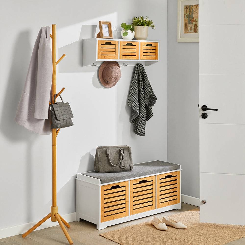 Sobuy SoBuy Wandgarderobe Hängeregal Flurgarderobe FHK19-WN Flash Sale