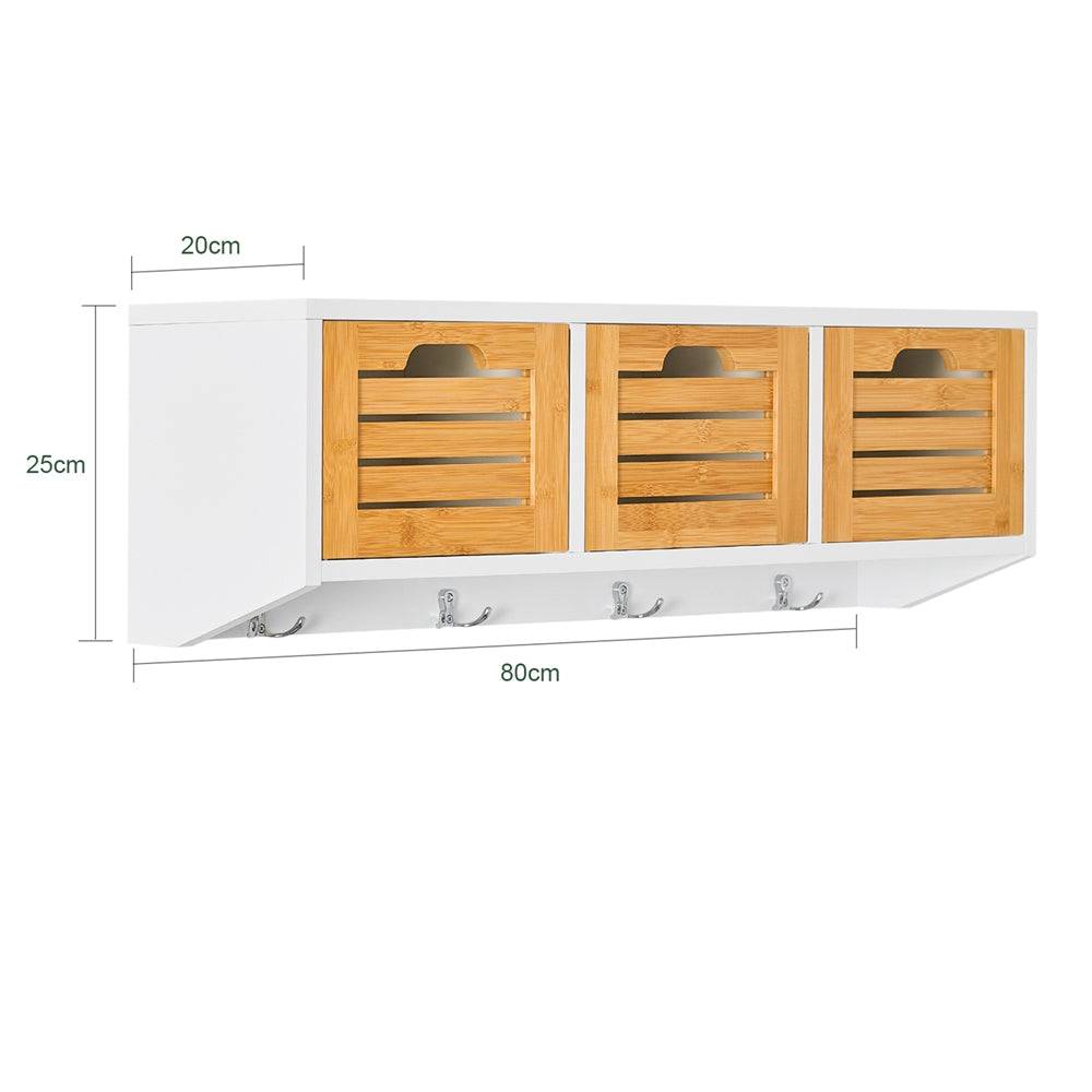 Sobuy SoBuy Wandgarderobe Hängeregal Flurgarderobe FHK19-WN Flash Sale