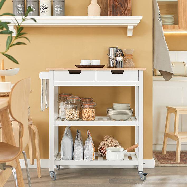Sobuy SoBuy Küchenwagen Sideboard Servierwagen Weiß FKW68-WN Begrenzte Freigabe