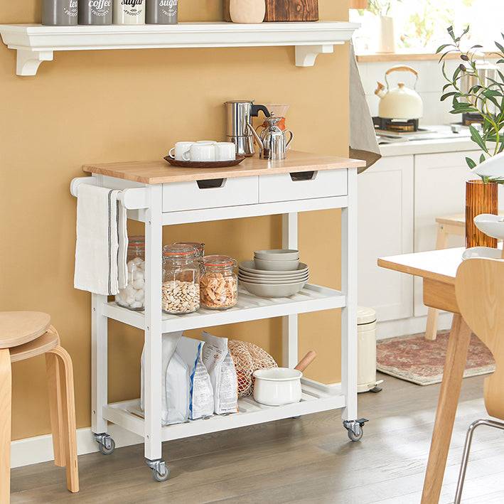 Sobuy SoBuy Küchenwagen Sideboard Servierwagen Weiß FKW68-WN Begrenzte Freigabe
