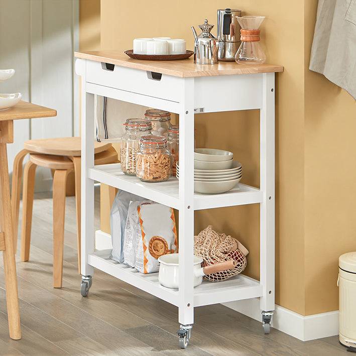 Sobuy SoBuy Küchenwagen Sideboard Servierwagen Weiß FKW68-WN Begrenzte Freigabe