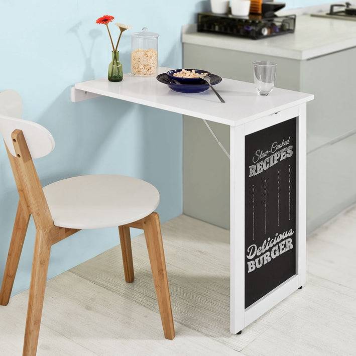 Sobuy SoBuy Wandtisch klappbar Wandtisch mit Küchen Tafel Klapptisch Weiß FWT20-W Letzter Tag