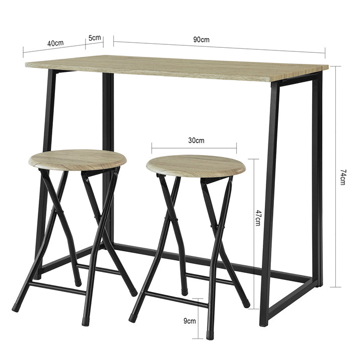 Sobuy SoBuy Esstisch mit 2 Hockern Klapptisch Küchentisch OGT18-N Discount Store für neue Produkte
