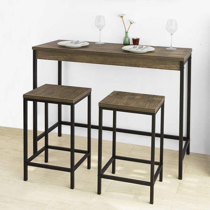Sobuy SoBuy Bartisch mit 2 Hockern Bartisch set 3-teilig OGT30-N 50% Rabatt mit kostenlosem Versand