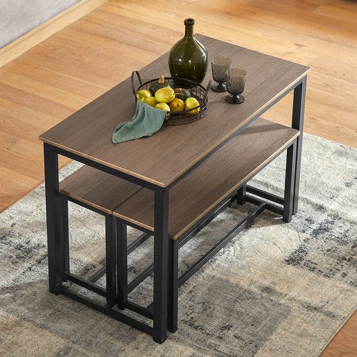 Sobuy SoBuy 3-teilig Essgruppe Sitzgruppe Küchentisch-Set OGT25-N Kostenloser Versand international
