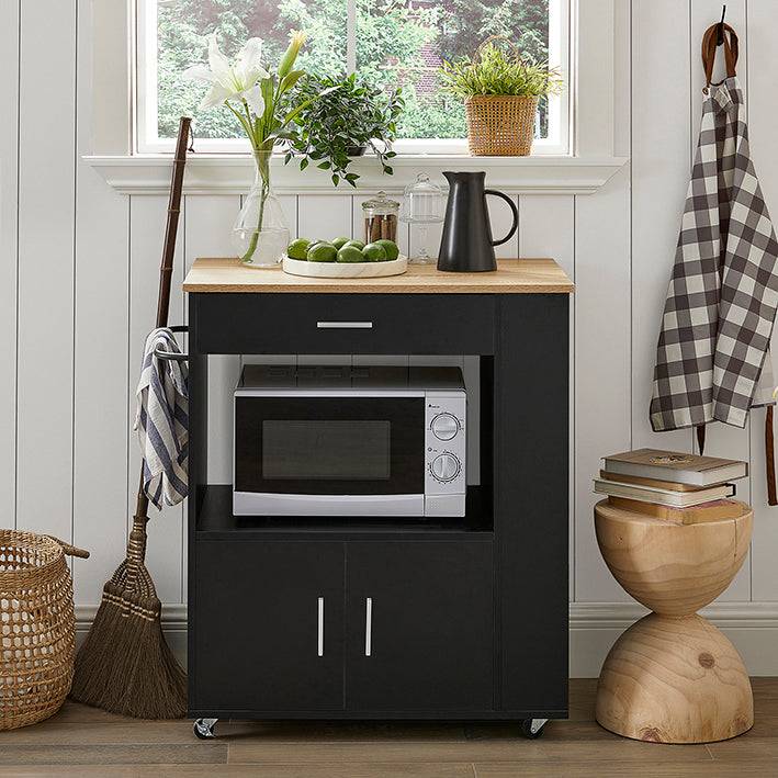 Sobuy SoBuy Küchenwagen Sideboard Servierwagen Kücheninsel FKW113-SCH Günstiger Verkauf