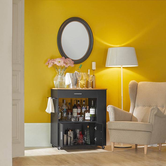 Sobuy SoBuy Küchenwagen Sideboard Servierwagen Kücheninsel FKW113-SCH Günstiger Verkauf