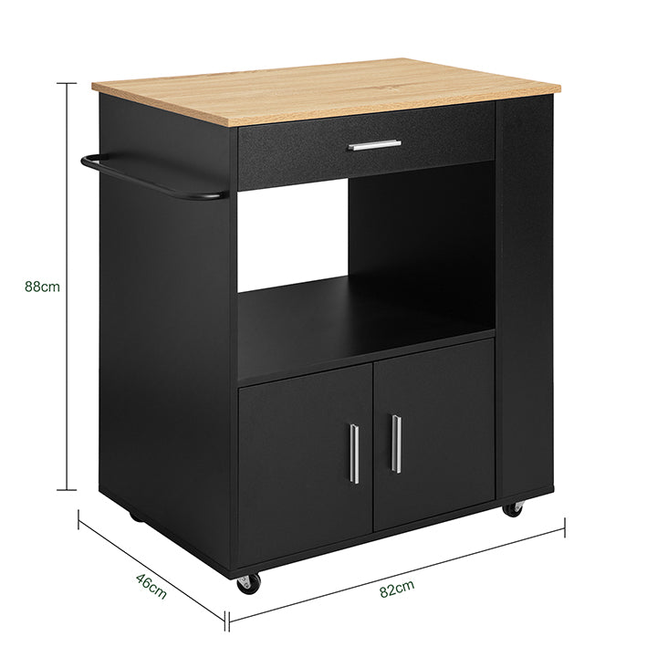 Sobuy SoBuy Küchenwagen Sideboard Servierwagen Kücheninsel FKW113-SCH Günstiger Verkauf