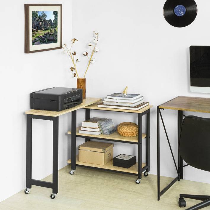 Sobuy SoBuy L-förmiger Beistelltisch Couchtisch Eckschreibtisch Industrie-Design FWT83-N Versandkostenfrei