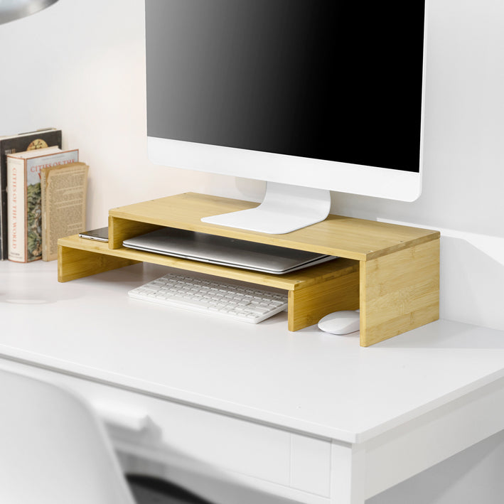 Sobuy SoBuy Design Monitorerhöhung für 2 Monitore Monitorständer BBF07-N Online Shopping