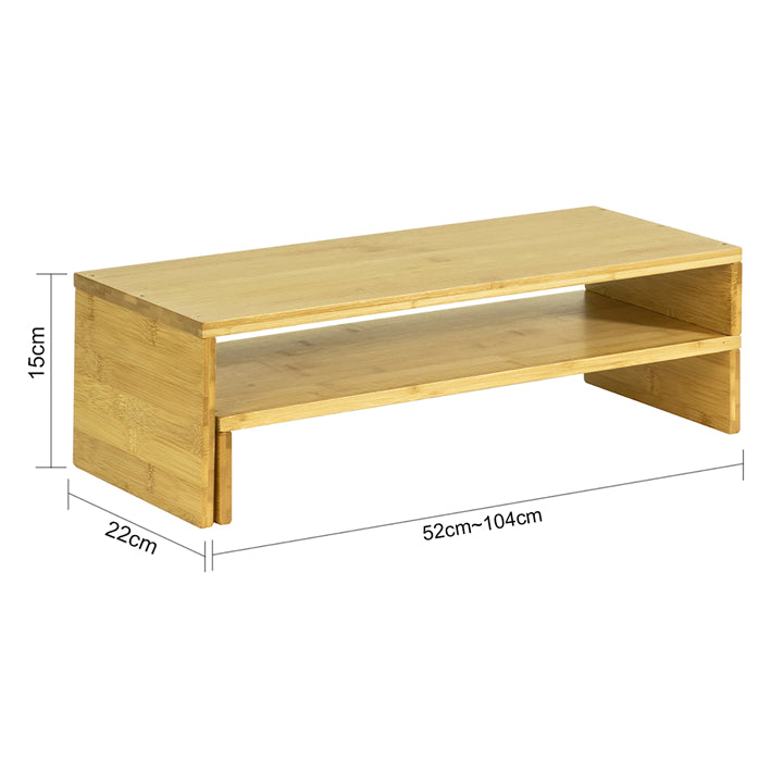 Sobuy SoBuy Design Monitorerhöhung für 2 Monitore Monitorständer BBF07-N Online Shopping