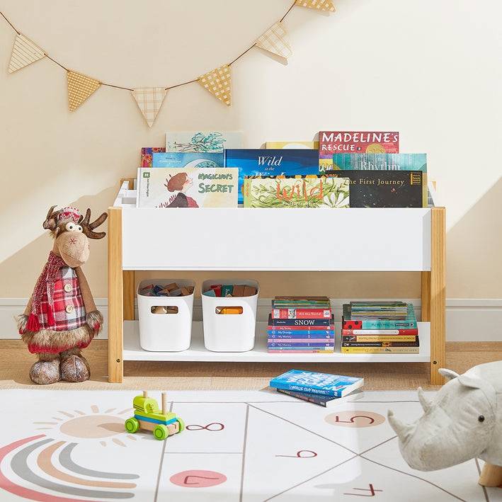 Sobuy SoBuy Kinderbücherregal Spielzeugregal Aufbewahrungsregal für Kinder KMB35-W Bis zu 60% Rabatt