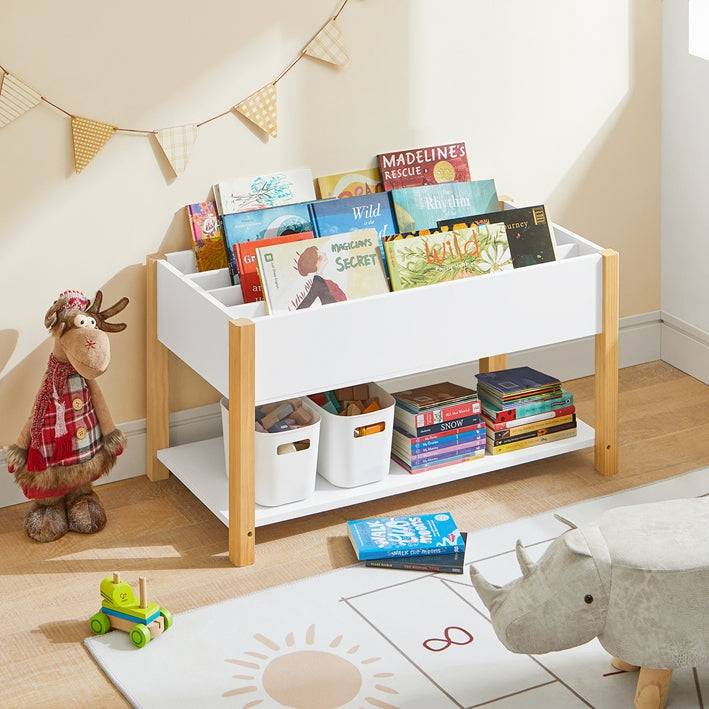 Sobuy SoBuy Kinderbücherregal Spielzeugregal Aufbewahrungsregal für Kinder KMB35-W Bis zu 60% Rabatt