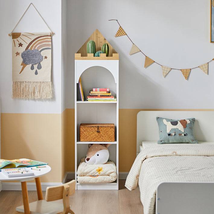 Sobuy SoBuy Kinderbücherregal Aufbewahrungsregal Kinderzimmer Weiß KMB42-W Bis zu 65% Rabatt