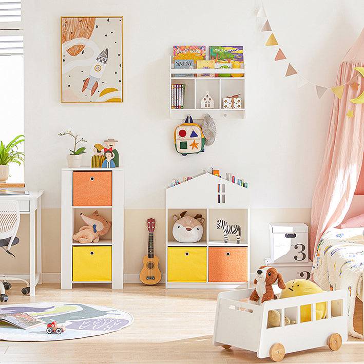 Sobuy SoBuy Kinderregal Bücherregal Aufbewahrungsregal für Kinder KMB49-W Sonderangebot der Fabrik