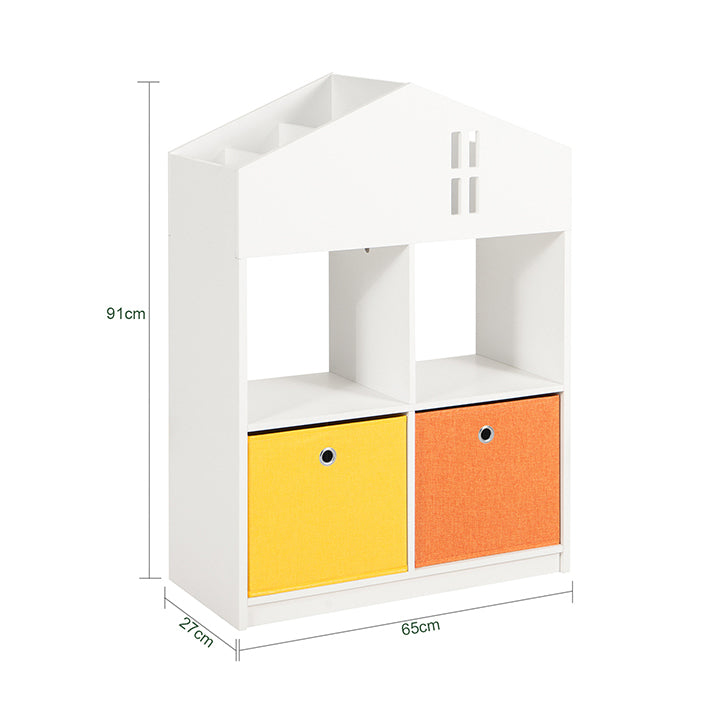 Sobuy SoBuy Kinderregal Bücherregal Aufbewahrungsregal für Kinder KMB49-W Sonderangebot der Fabrik
