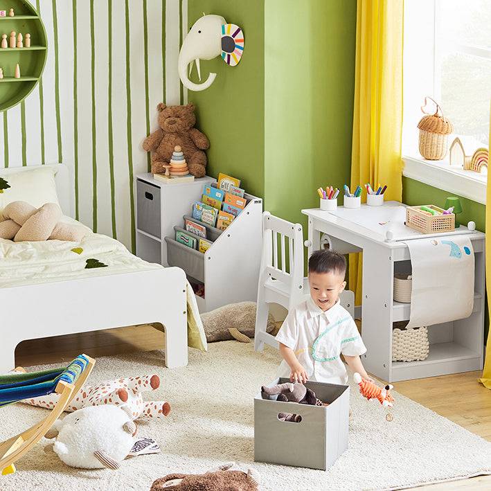 Sobuy SoBuy Kinderregal Spielzeugregal Bücherregal Aufbewahrungsregal für Kinder KMB76-W Riesige Rabatte