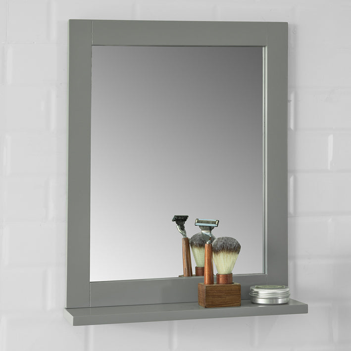 Sobuy SoBuy Badspiegel mit Ablage Wandspiegel Spiegel stahlgrau FRG129-SG Black Friday Preise
