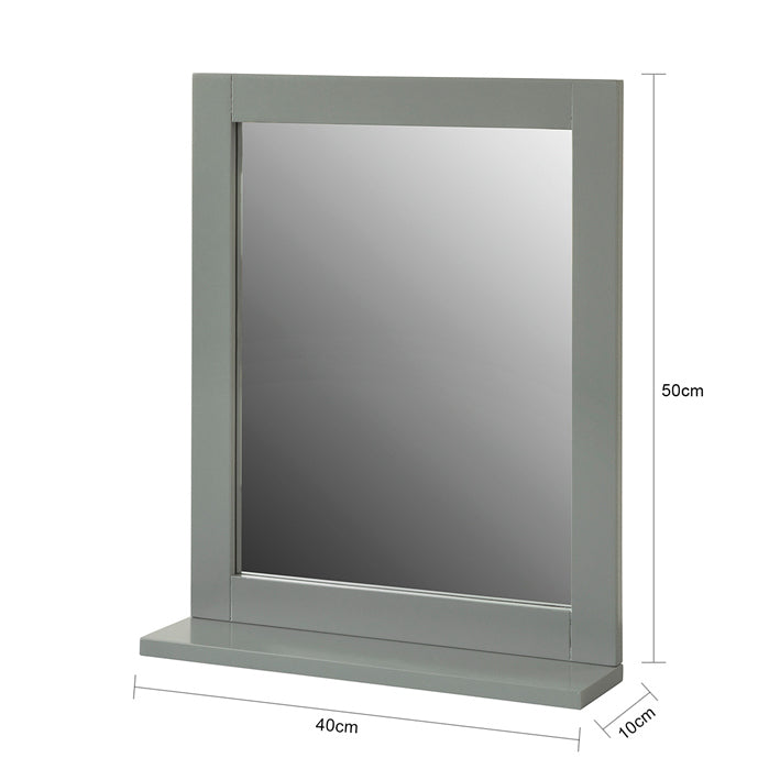 Sobuy SoBuy Badspiegel mit Ablage Wandspiegel Spiegel stahlgrau FRG129-SG Black Friday Preise