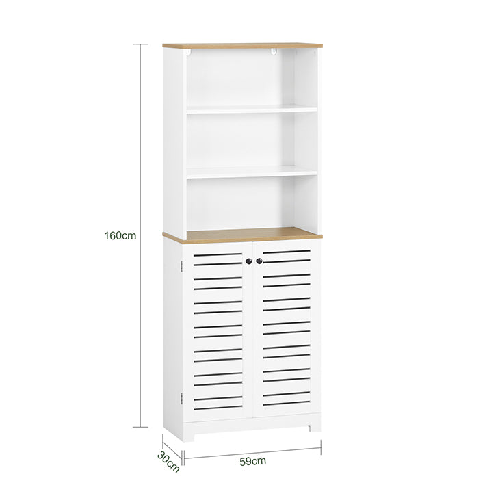 Sobuy SoBuy Badezimmer Hochschrank Badschrank Weiß Badezimmermöbel BZR44-W Rabatte dieses Monats