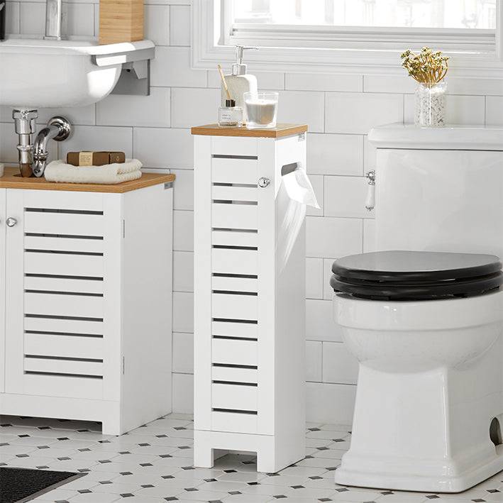 Sobuy SoBuy Toilettenrollenhalter Badregal Badezimmerschrank BZR85-W Outlet