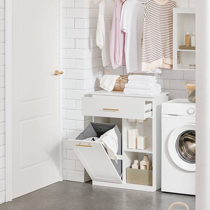 Sobuy SoBuy Wäscheschrank Wäschesammler Badschrank Weiß BZR66-W Günstiger Verkauf