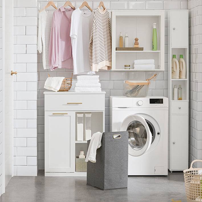 Sobuy SoBuy Wäscheschrank Wäschesammler Badschrank Weiß BZR66-W Günstiger Verkauf